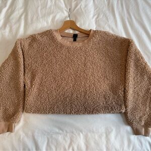 Cozy Tan Sherpa Sweater